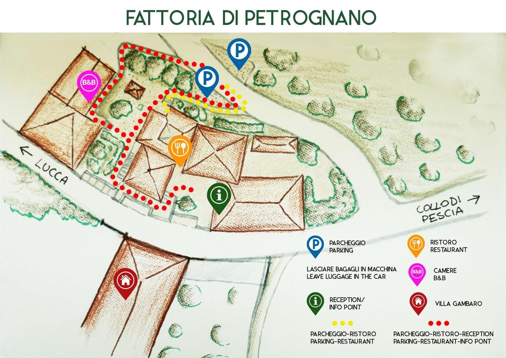 Вилла Fattoria Gambaro Di Petrognano Коллоди Экстерьер фото